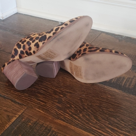 Madewell Harper Mule Leopard Calf Hair K4919 - Picture 5 of 5